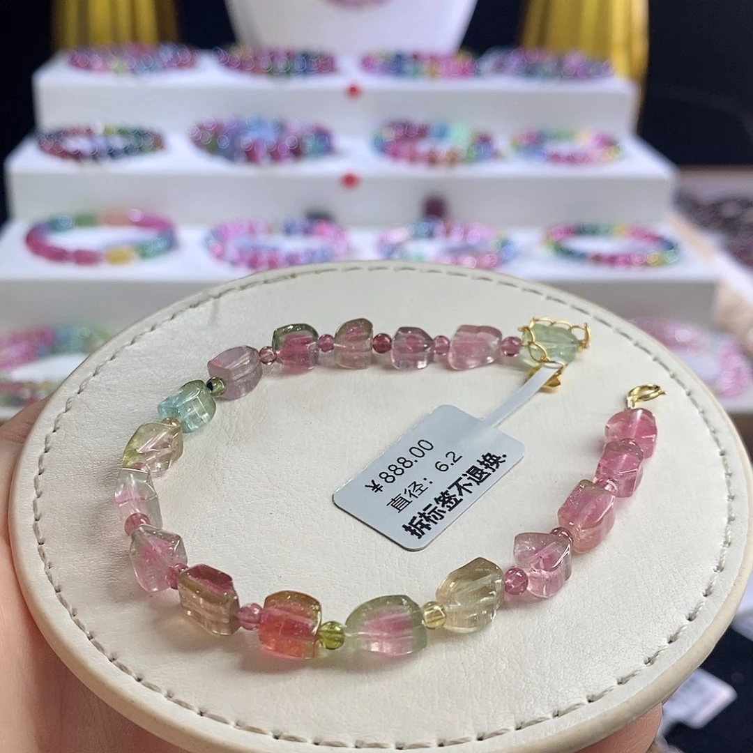 未镶嵌手链碧玺瓜片