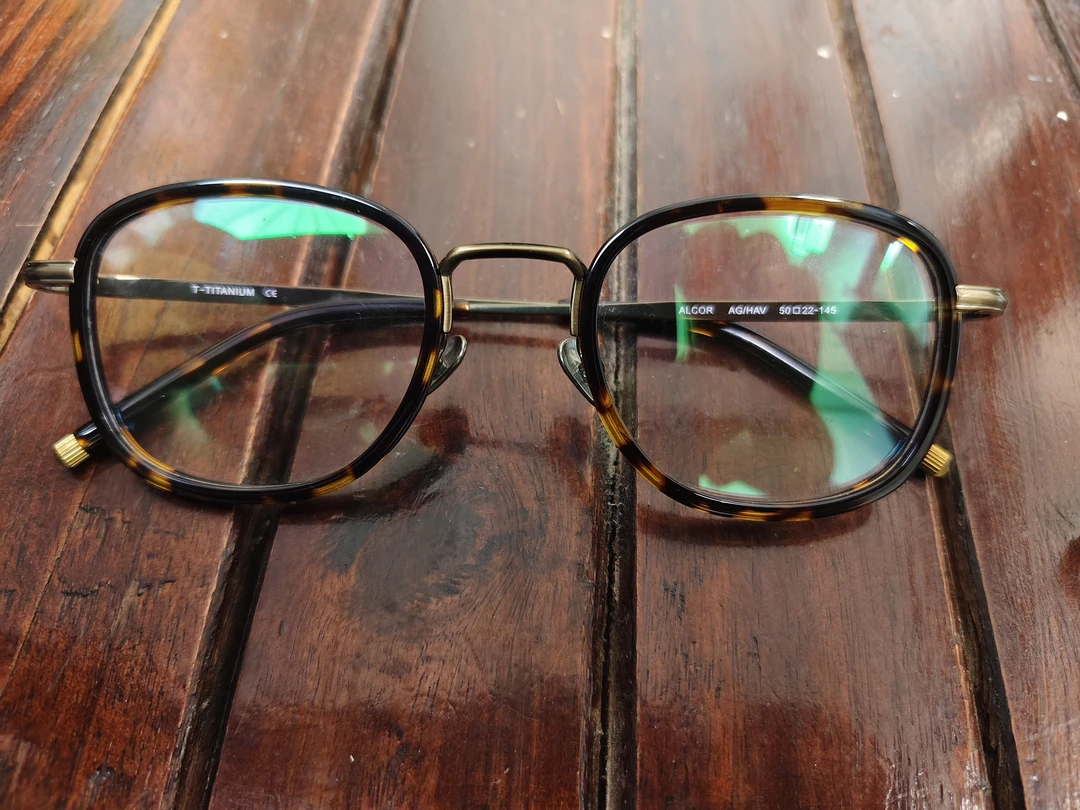 纯手工钛架中大脸眼镜框可配度数适合近视人群