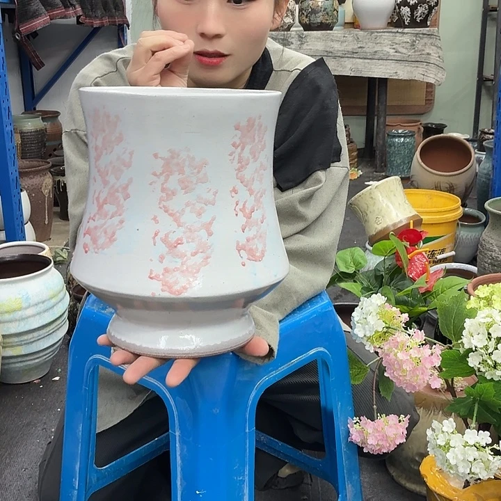 19×24 -粗陶花盆有孔-买买买