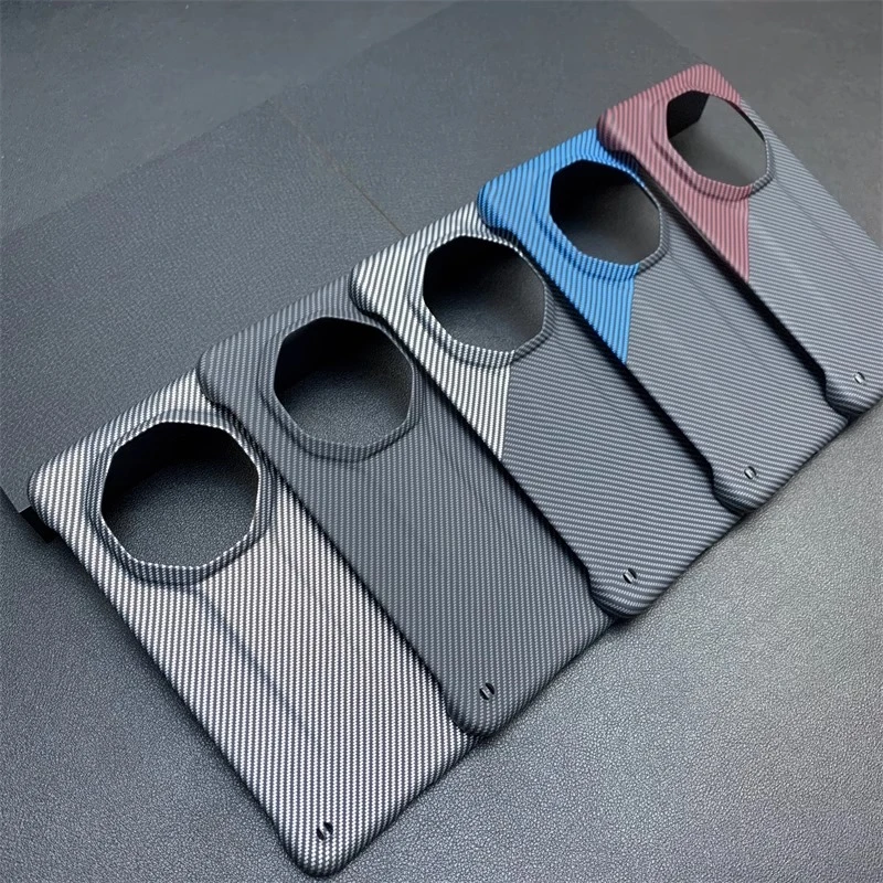 适用华为mate70rs非凡大师手机壳碳纤维纹无边框大孔散热还原裸机