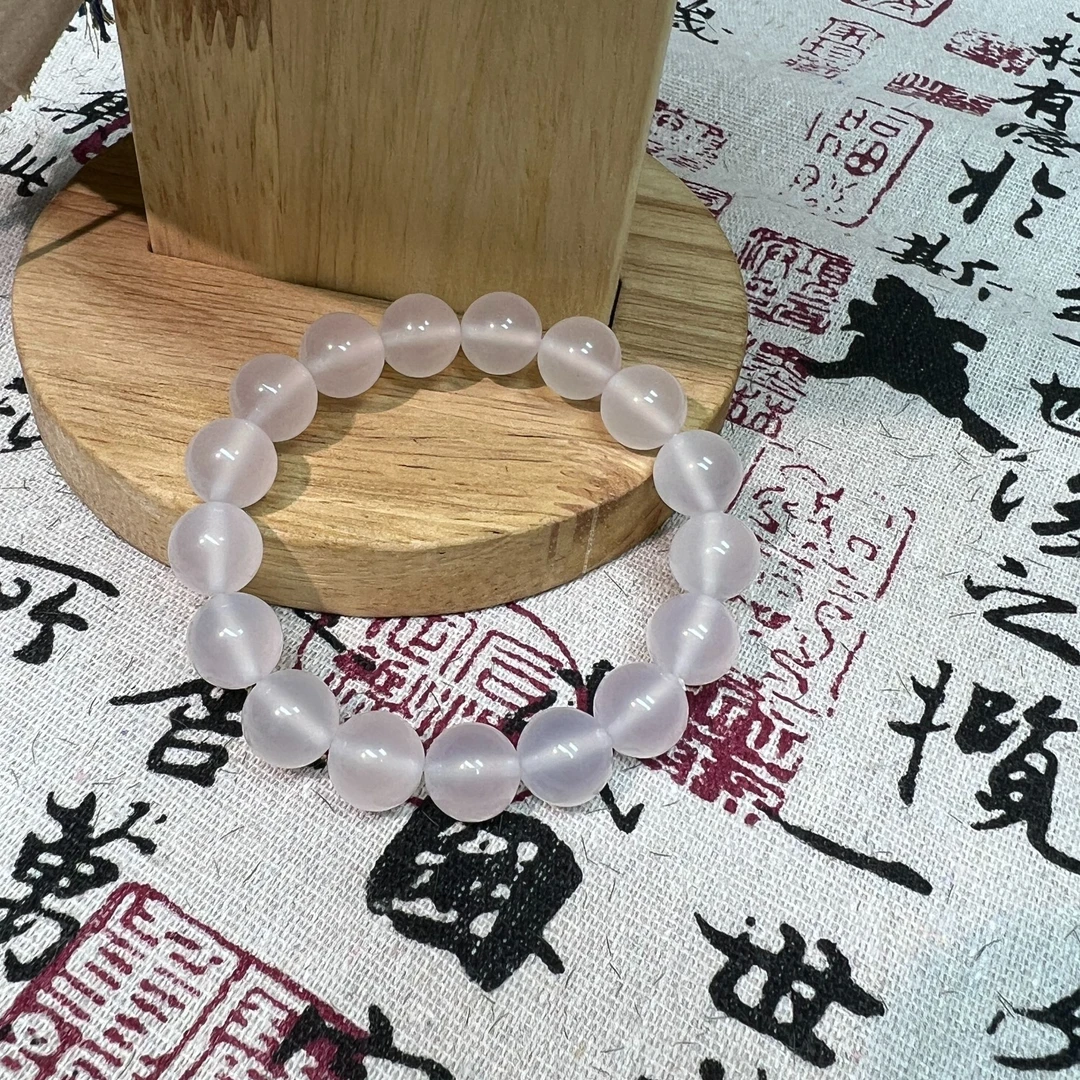 【绚丽多彩】12m血疗石圆珠手串A801