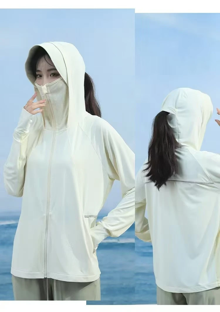 防晒衫外套短外套直筒型防晒钓鱼可拆卸防晒服夏季