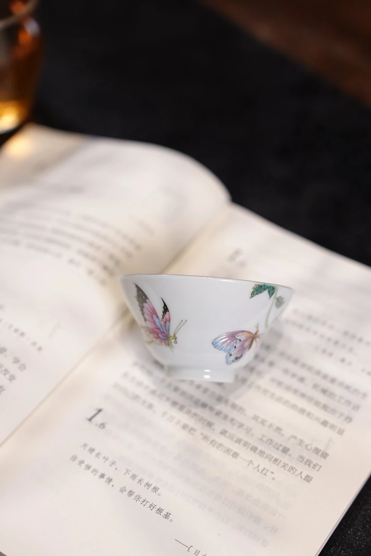 拙古堂—蝴蝶系列折腰杯 茶空间陶瓷茶器014
