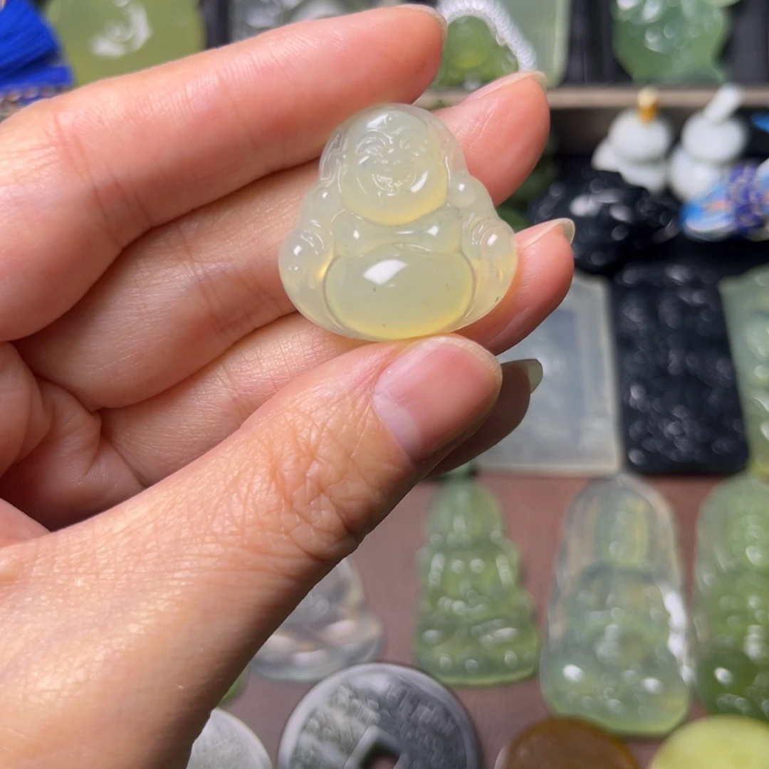 蛇纹石玉未镶嵌吊坠(不含链)