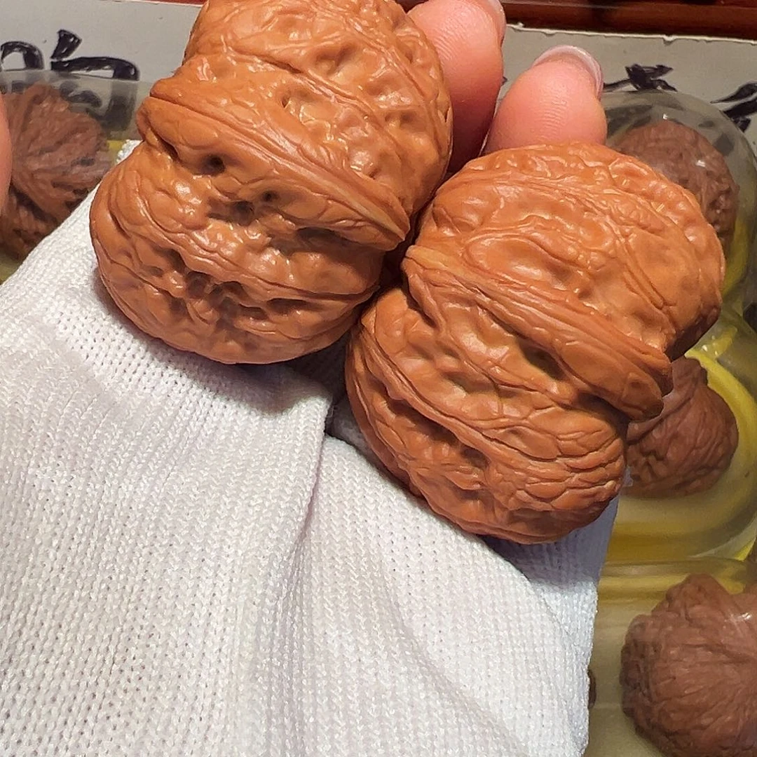 吊坠文玩核桃44微修尖元宝