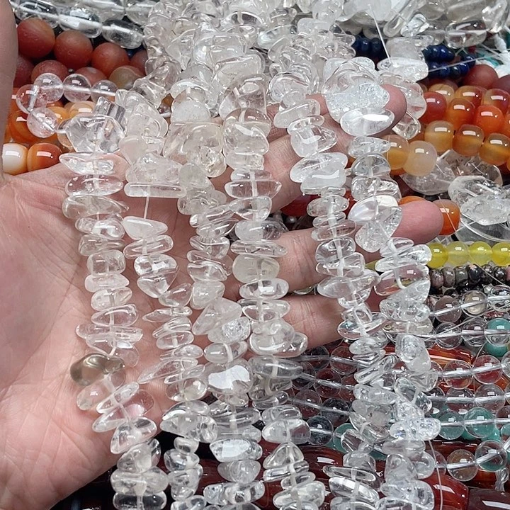 玛瑙/玉髓珠宝半成品未镶嵌一条白水晶原石