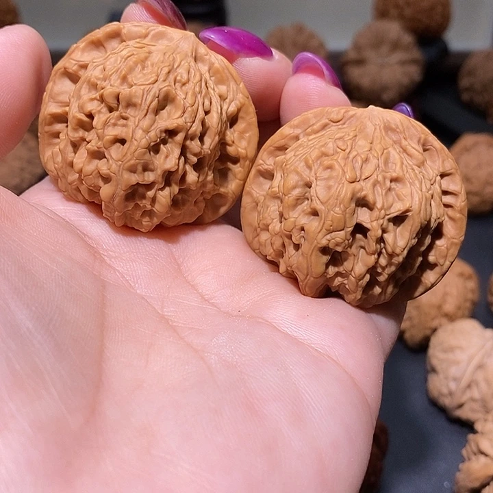 把件文玩核桃42玉髓狮子头