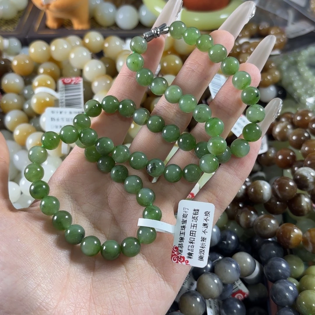 和田玉未镶嵌手链364