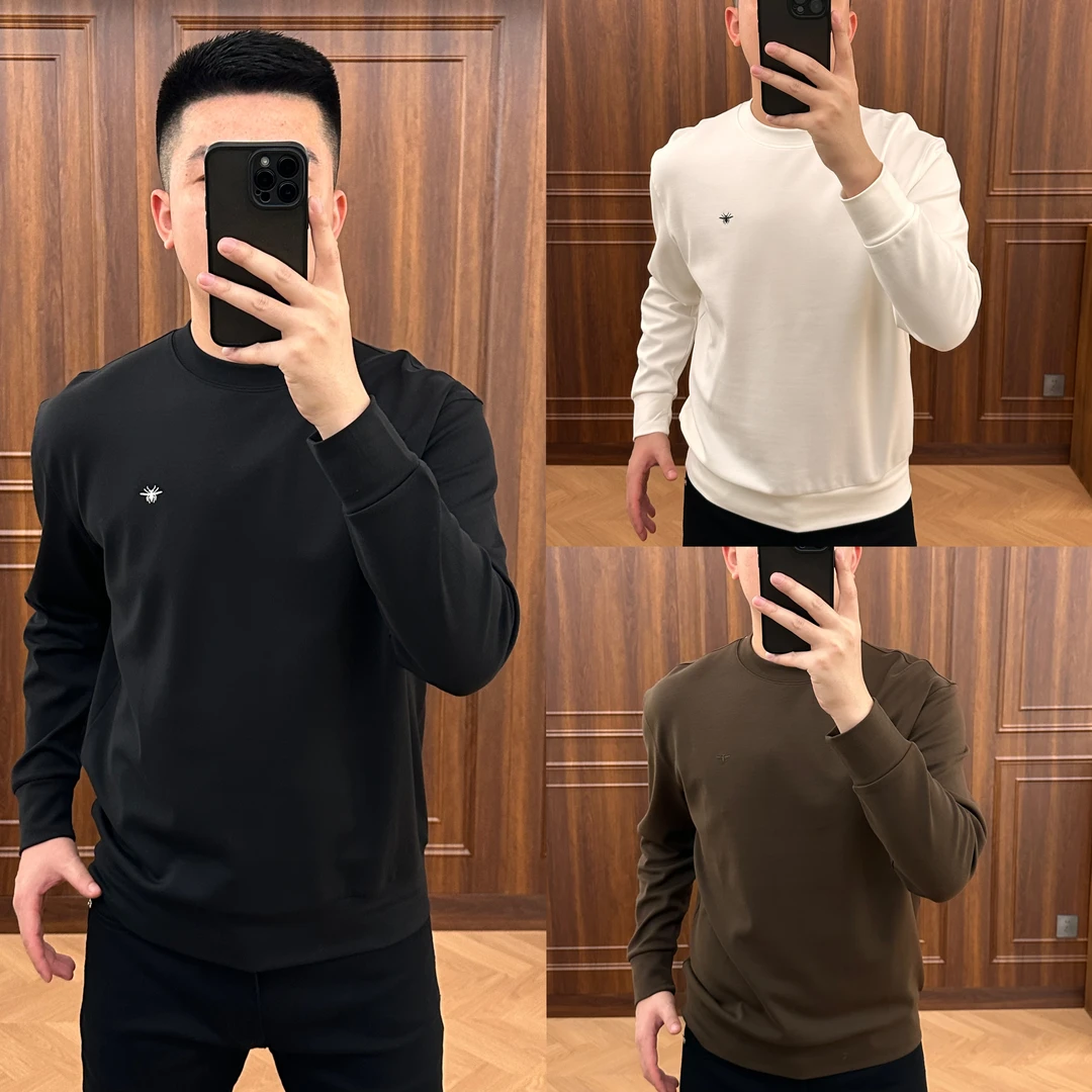 秋冬｜ JL602男士『小蜜蜂』加厚莫代尔棉细磨毛'长袖'卫衣