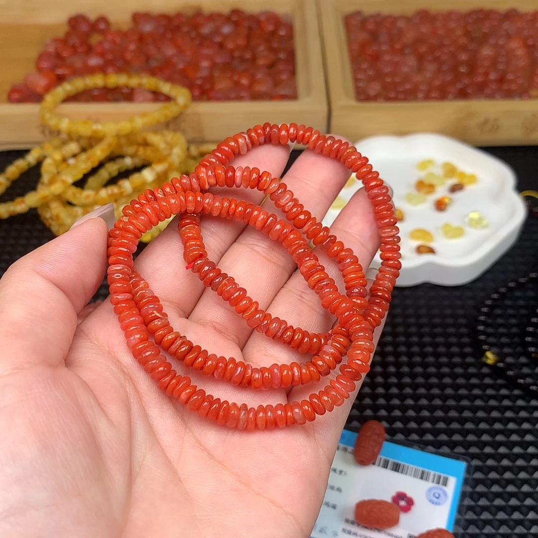 手链未镶嵌南红玛瑙多圈手串