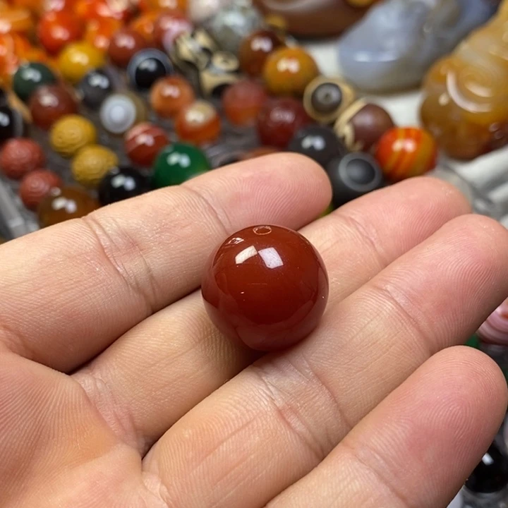 未镶嵌玛瑙/玉髓珠宝半成品20红