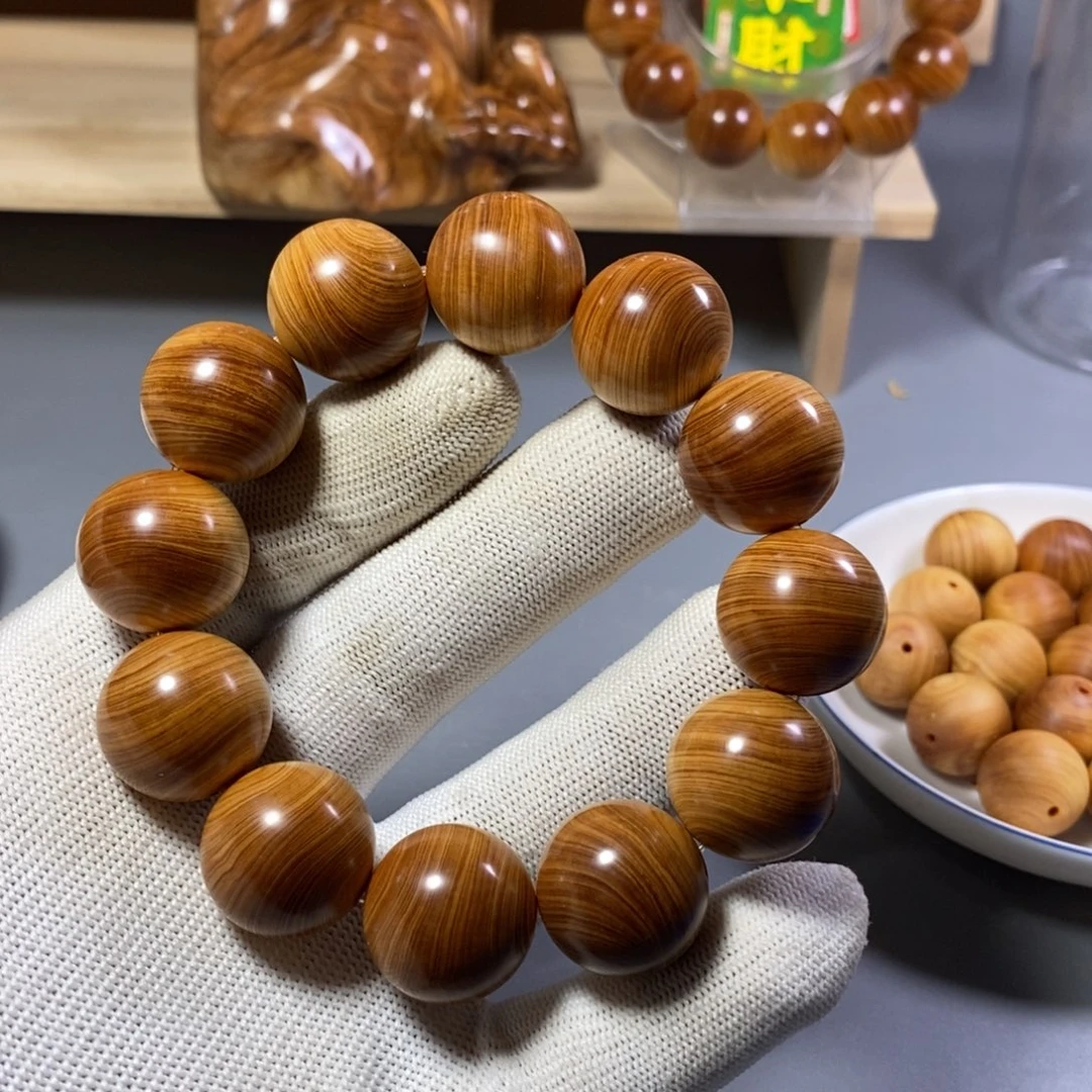 柏木手串/手链2.0骨料坨坨红油太行陈化崖柏