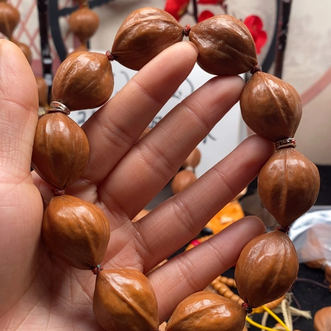 橄榄核手串/手链鸡血红2.2