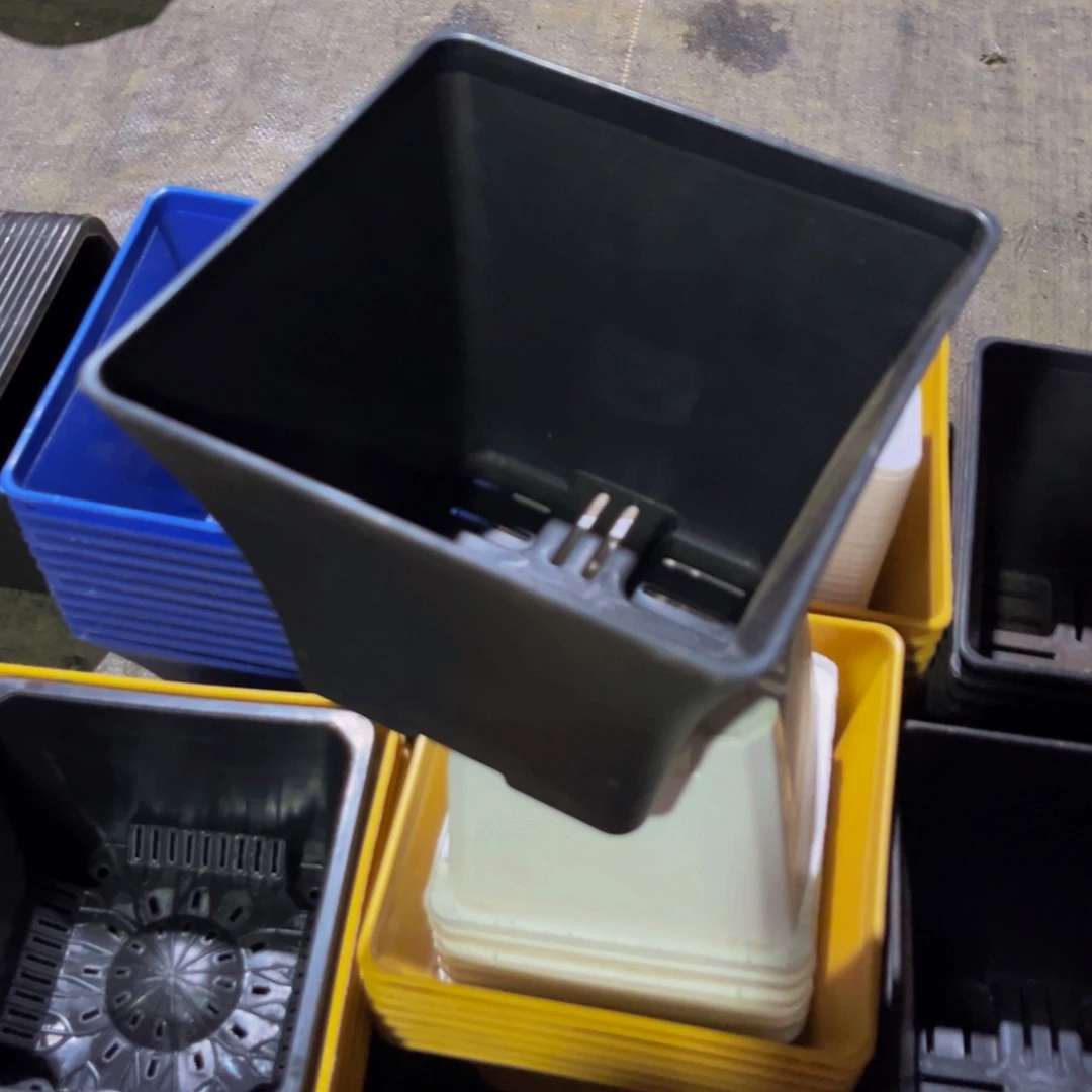 口径15 高度12黑方盆6个