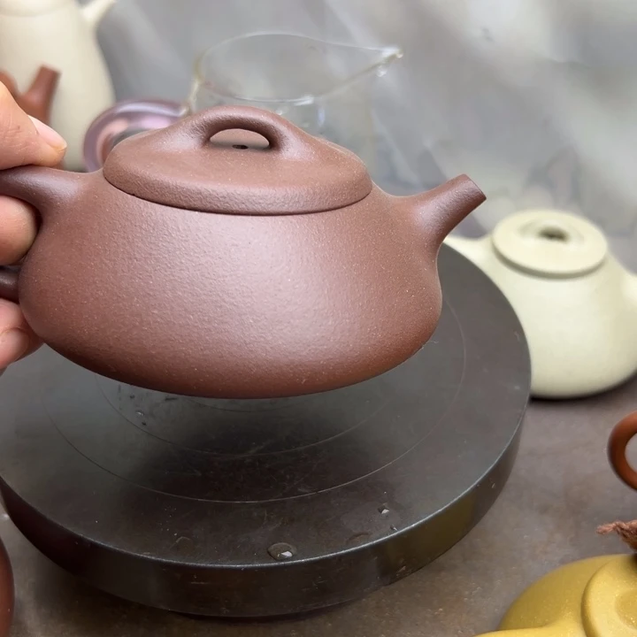 紫砂茶壶纳飘紫泥200c c