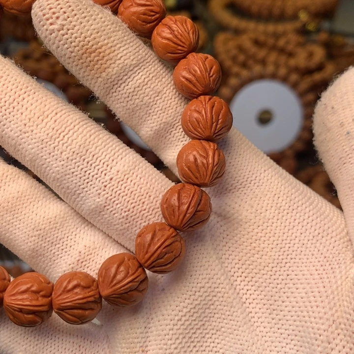 桃核手串秦岭龙纹