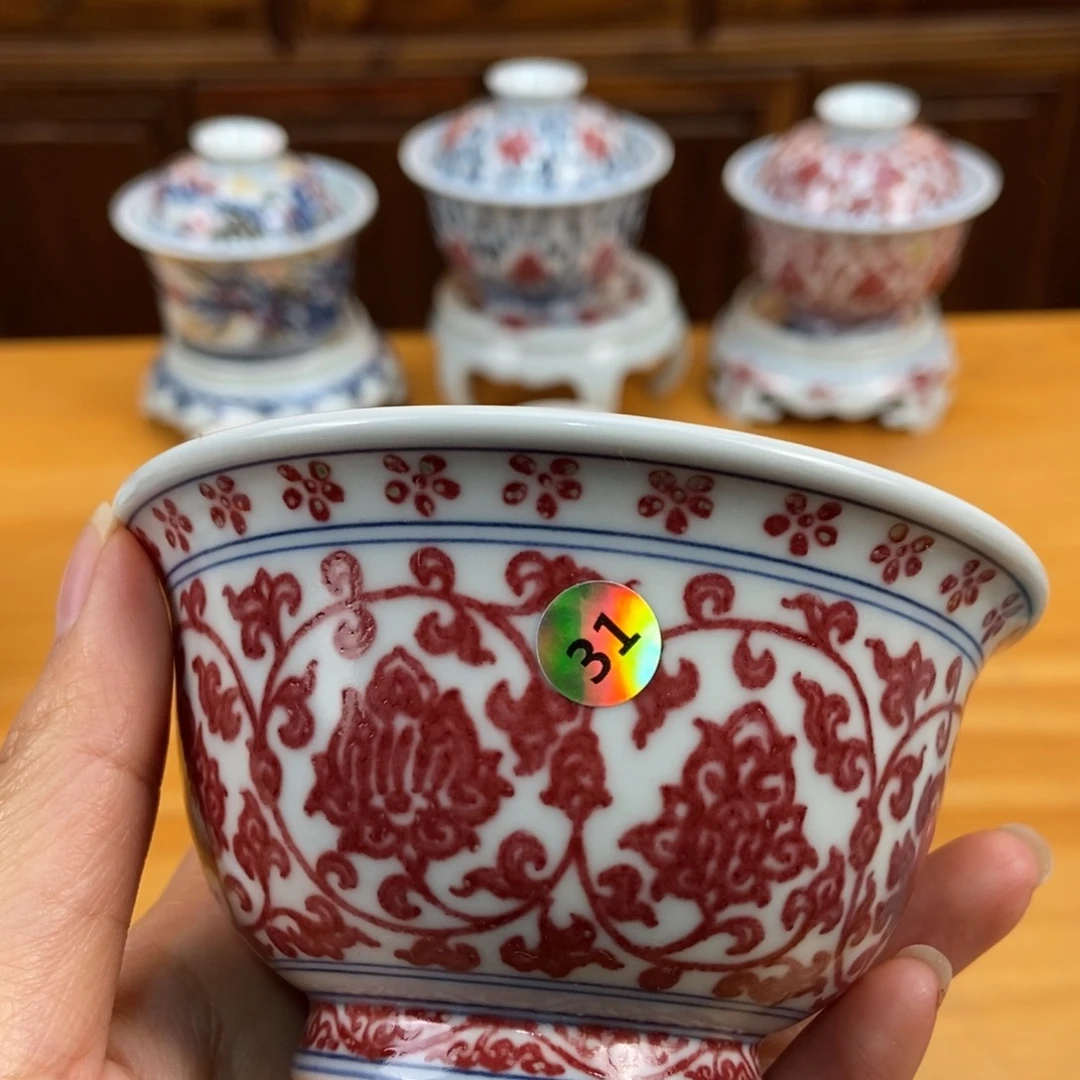 手绘现代茶具非古董