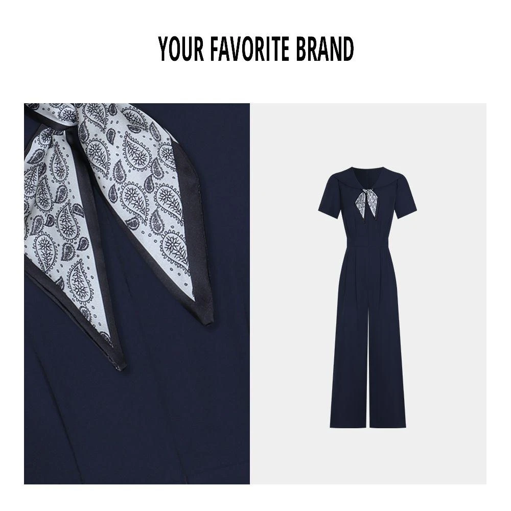 【海岛告白-藏青色】新款上新时尚气质显瘦夏季爆款连体裤G25256289