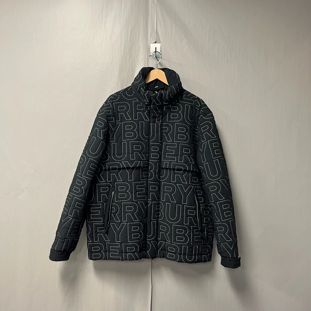 99新 BURBERRY/博柏利 22SS 男士徽标羽绒服夹克外套 L码#8319