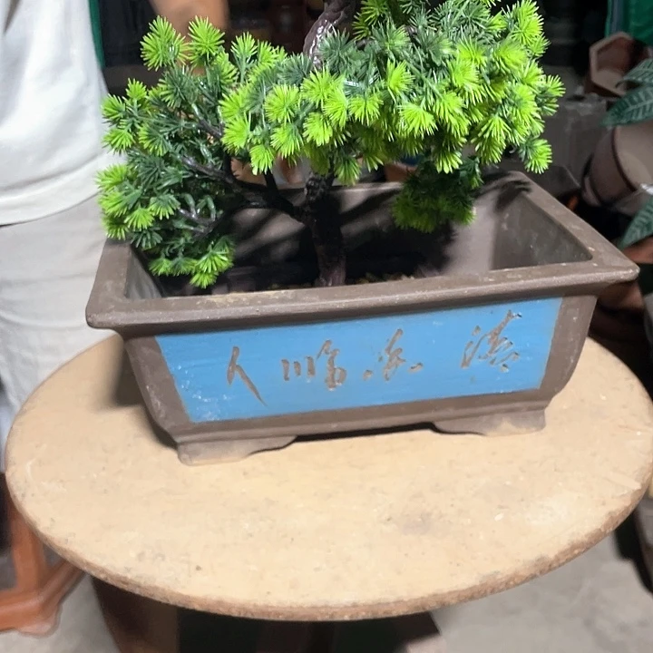 32蓝色马槽花盆花盆