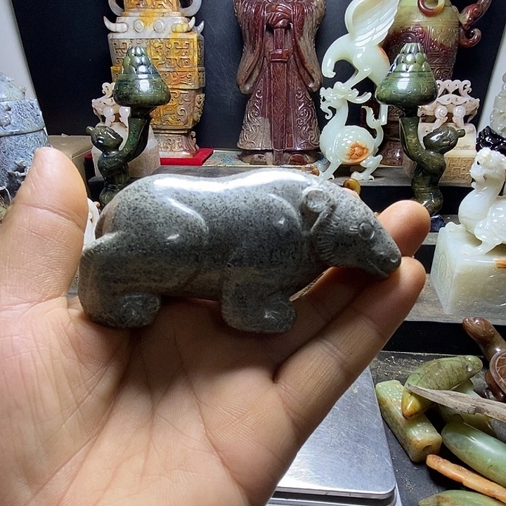 和田玉未镶嵌挂件