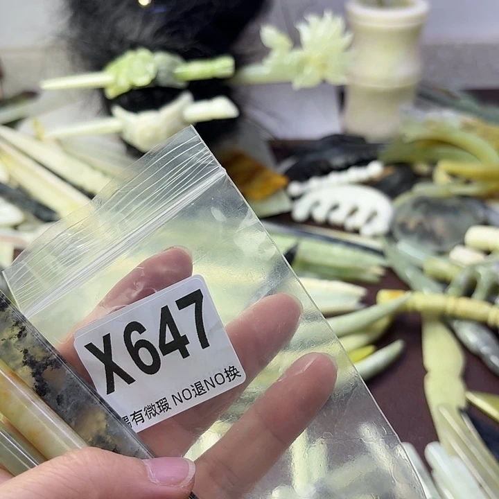 蛇纹石玉合金发饰ξ****苑