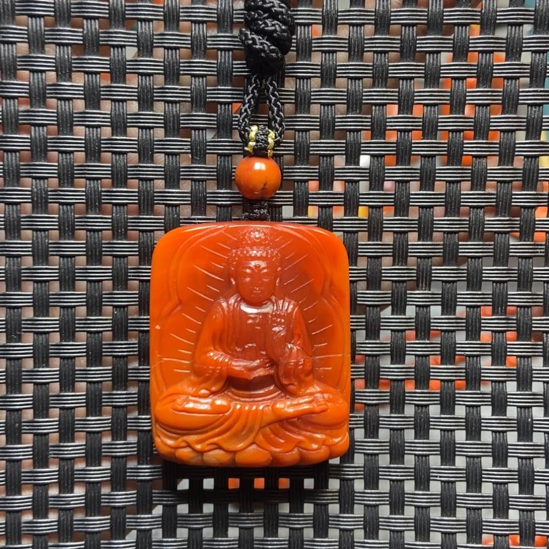 南红玛瑙未镶嵌吊坠(不含链)