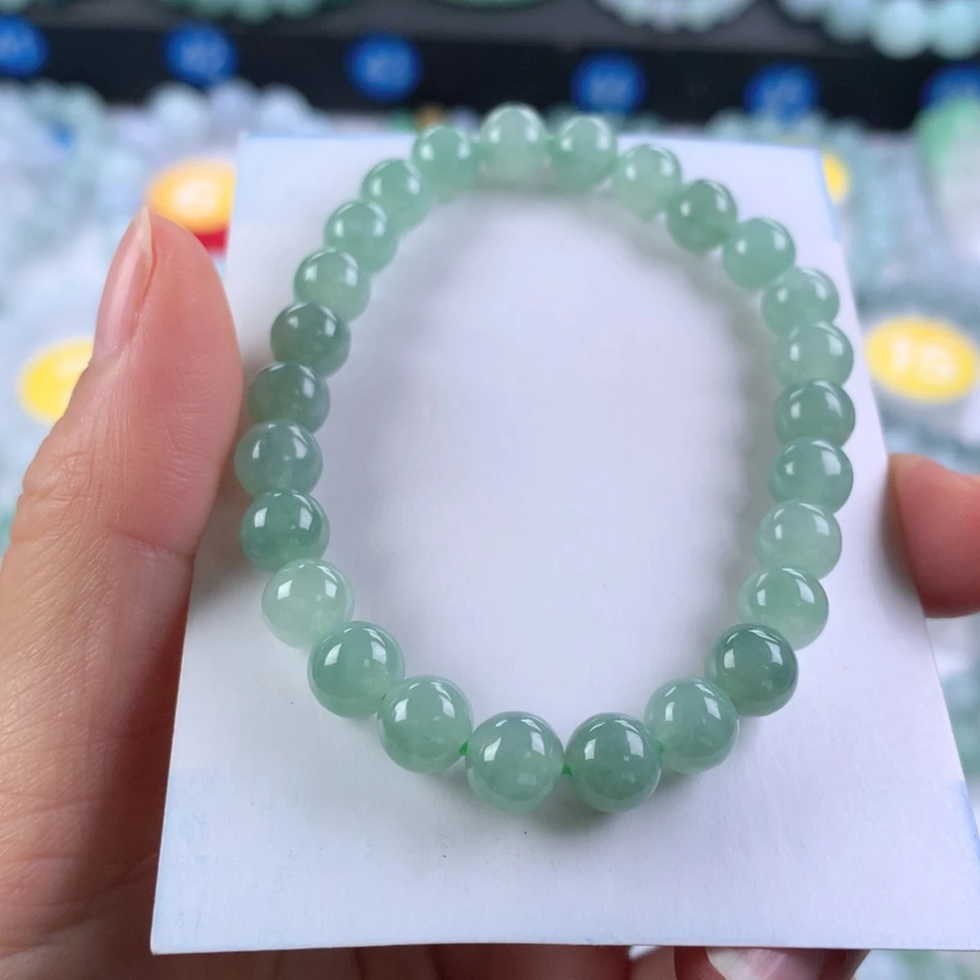 翡翠未镶嵌手链卡7.2