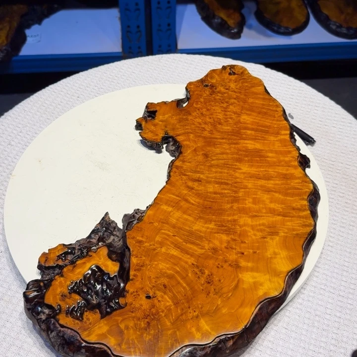 香榧木大漆工艺干泡台 50/23