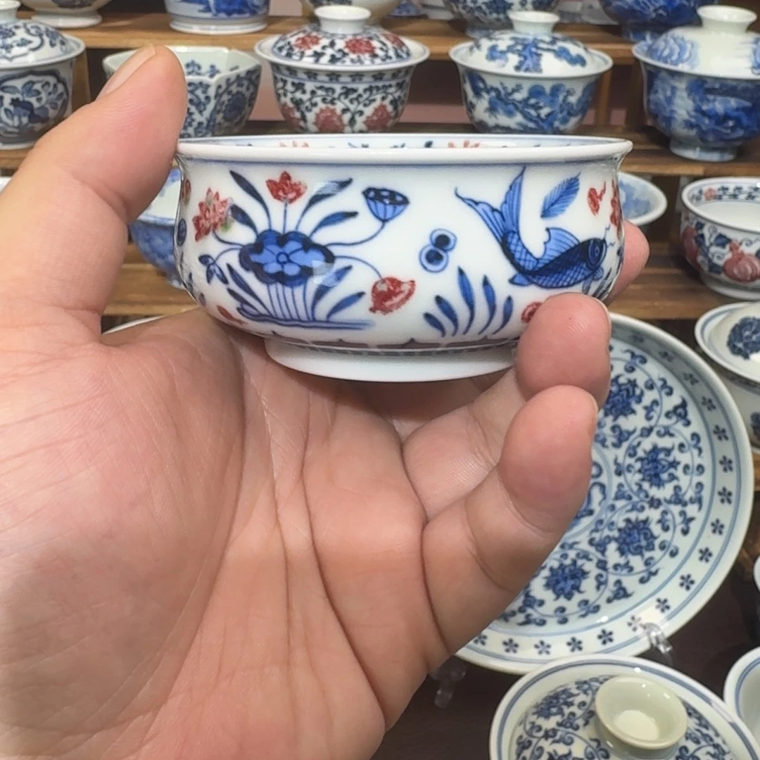 陶瓷瓷片纯手工手绘瓷瓷