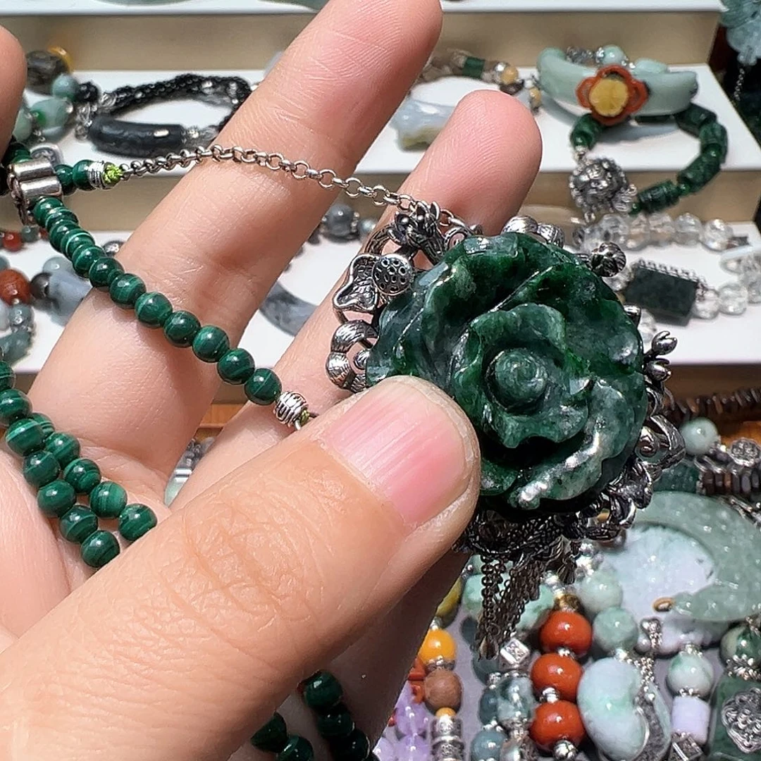 翡翠手链未镶嵌宁**远600