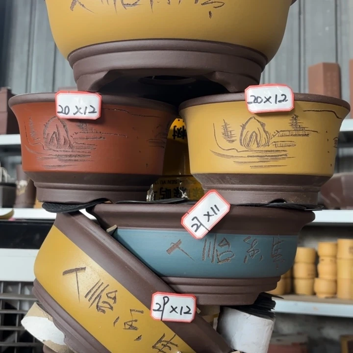 花盆紫砂100-6。