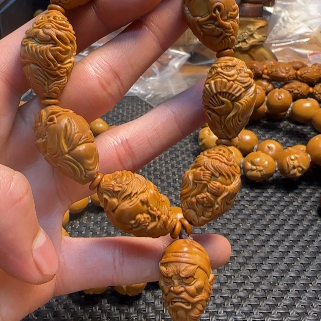 橄榄核手串/手链整身钟馗