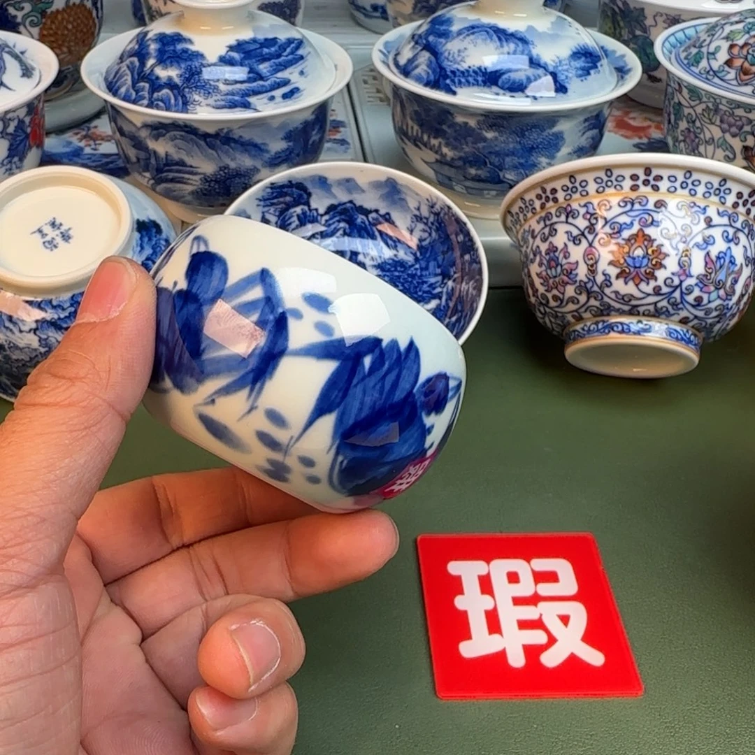 纯手工纯手绘茶具石头219