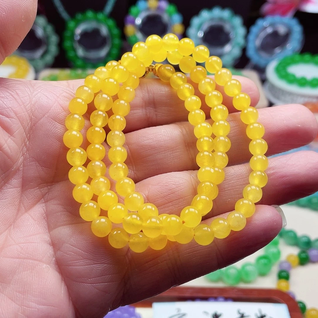 翡翠未镶嵌颈饰卡8翡翠珠链男女款19