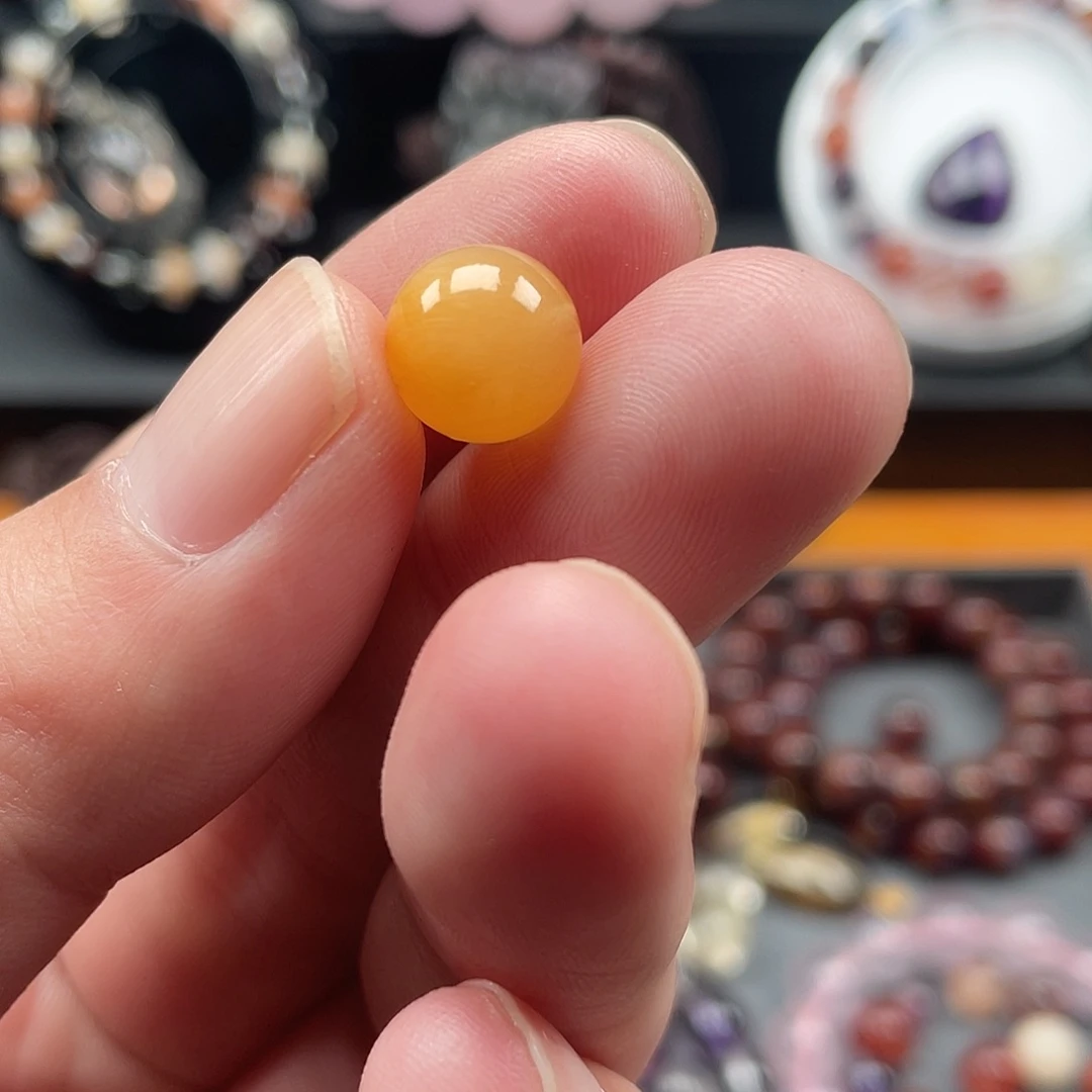 ＊***＊水晶颈饰未镶嵌黄兔毛单珠