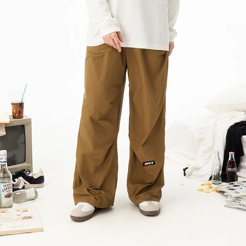 【商场同款新品】INXX潮牌纯色刺绣休闲裤男女同款XRF1230561