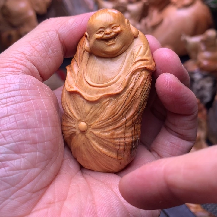 柏木（崖柏）崖柏陈化料手把件