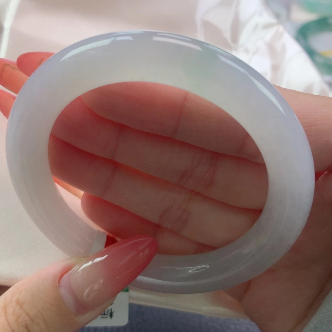 未镶嵌手镯翡翠缅甸天然翡翠A货52.8