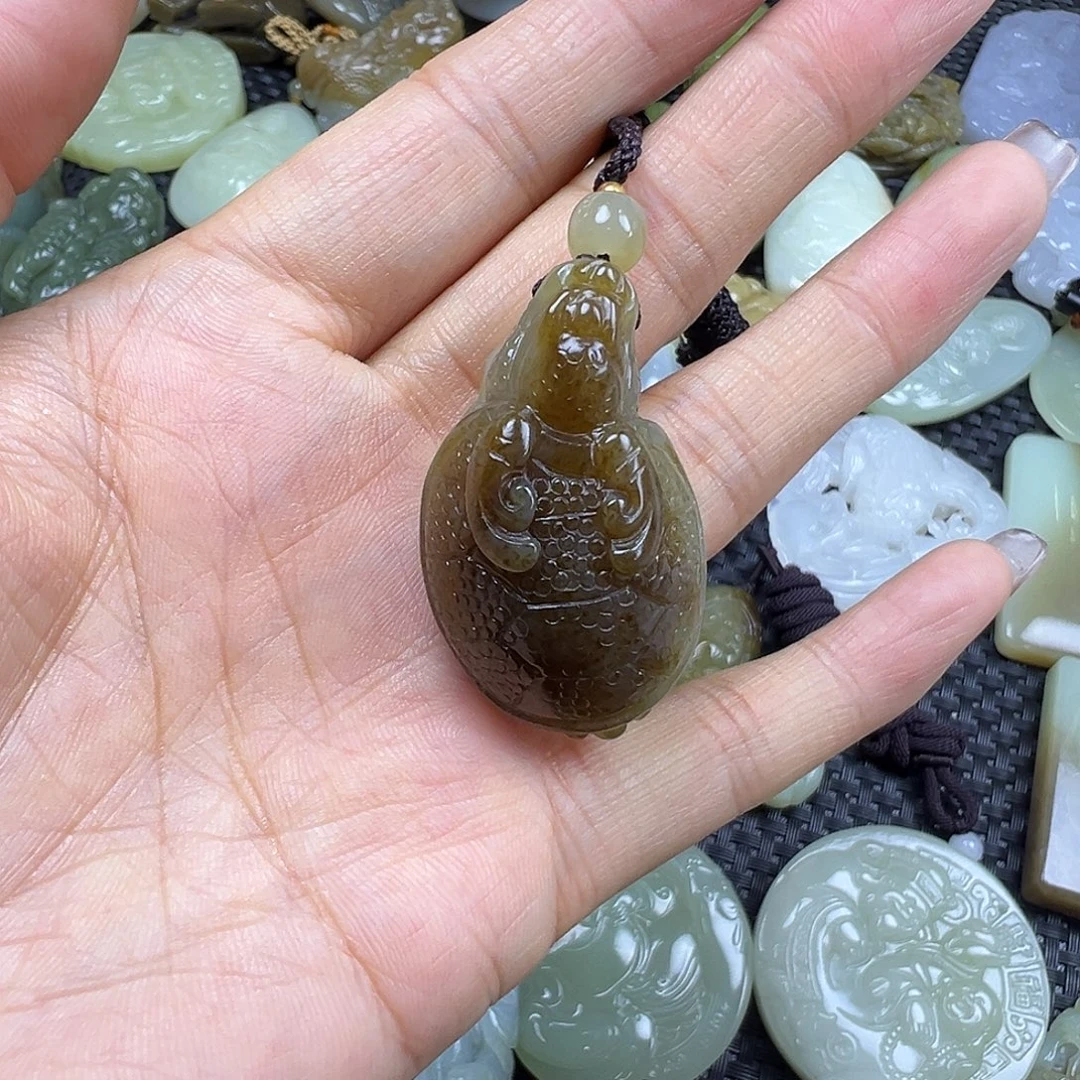 和田玉未镶嵌吊坠(不含链)