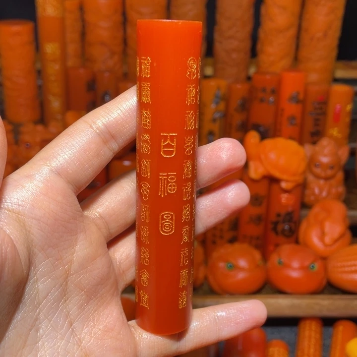 狂***少竹玉化实心竹百福宠老粉