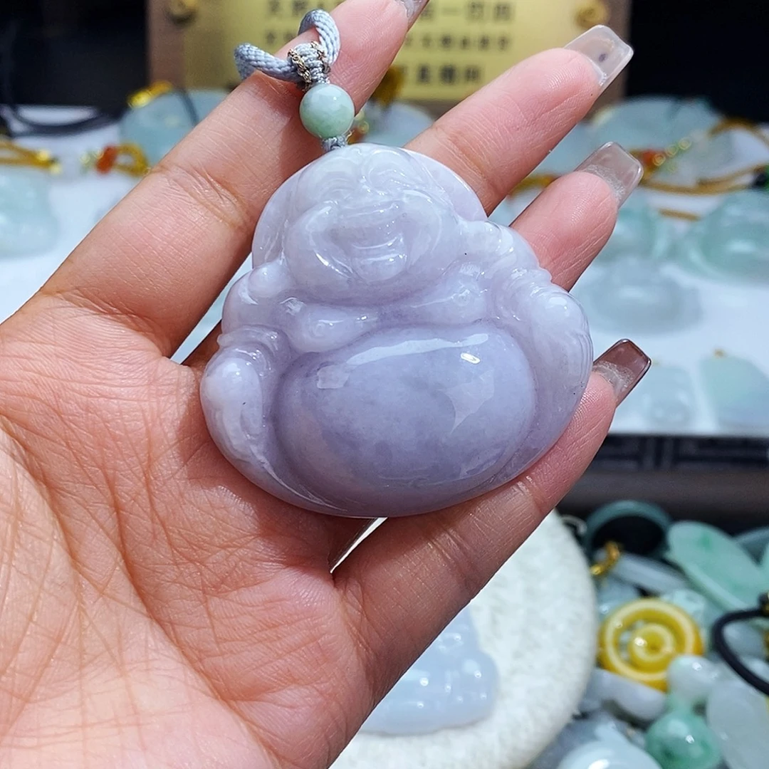 翡翠未镶嵌毛衣链8042