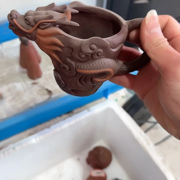 紫砂茶宠虎**号雕塑瑕疵茶宠