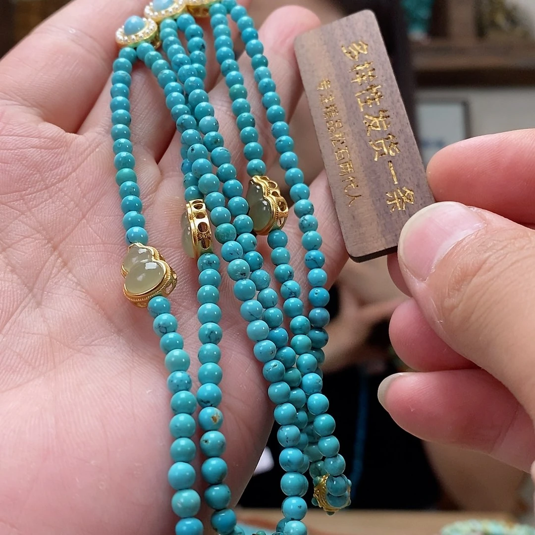 银S925镶嵌绿松石珠宝奇石