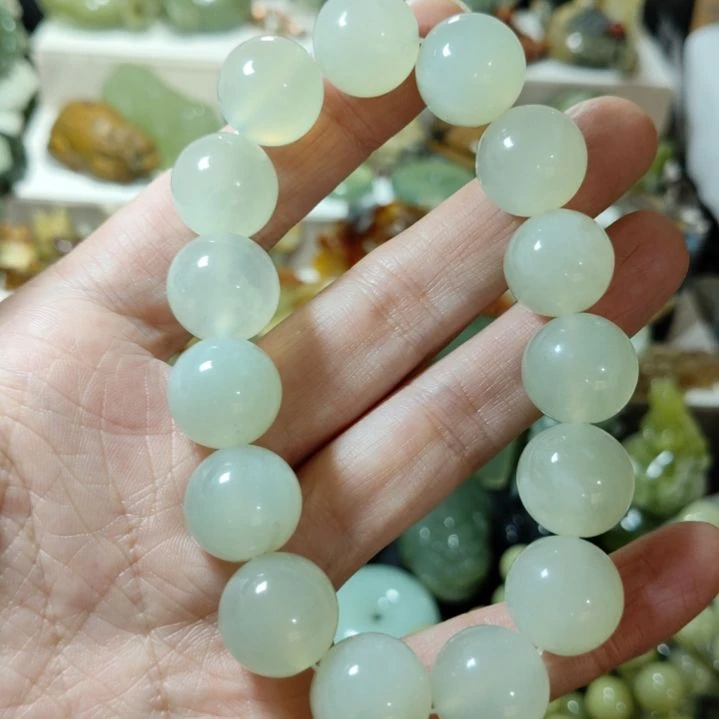 岫玉手串款式未镶嵌