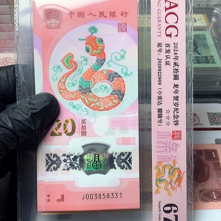 蛇年纪念钞原厂原封