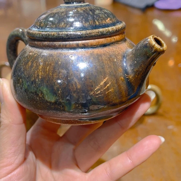 杯涵***9建水紫陶柴烧茶壶茶壶