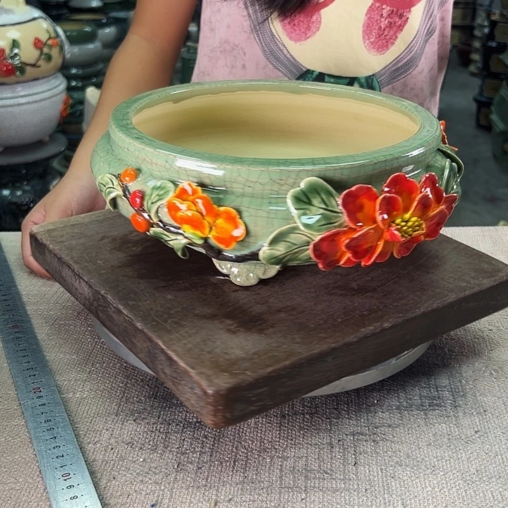 泳坤堂石湾盆陶瓷