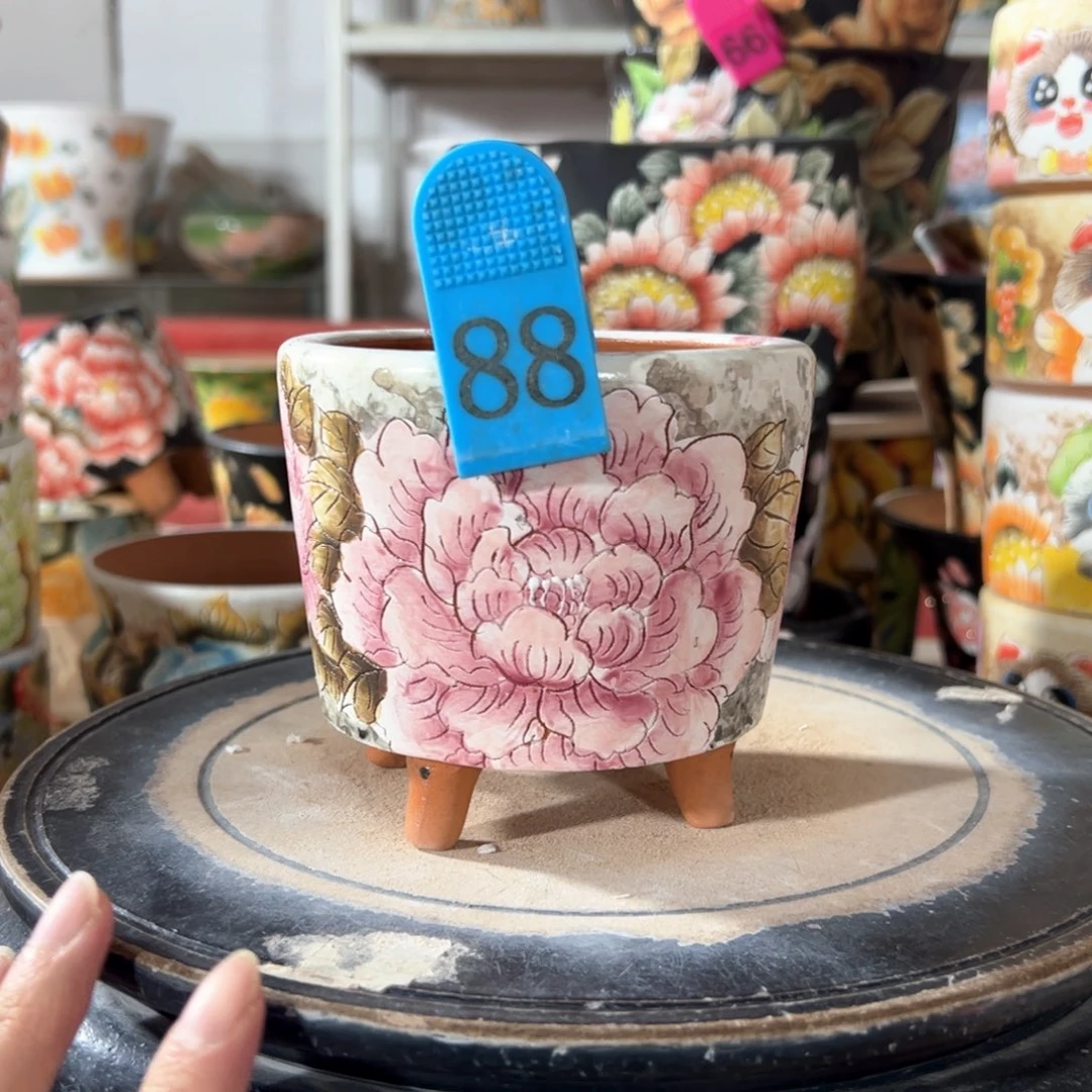 景德镇幸运花盆满38包邮 