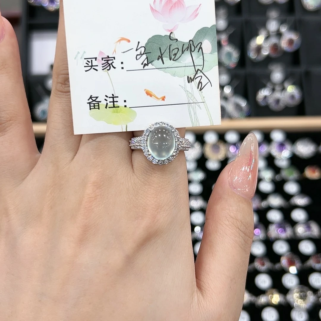 紫晶戒指银S925镶嵌戒指